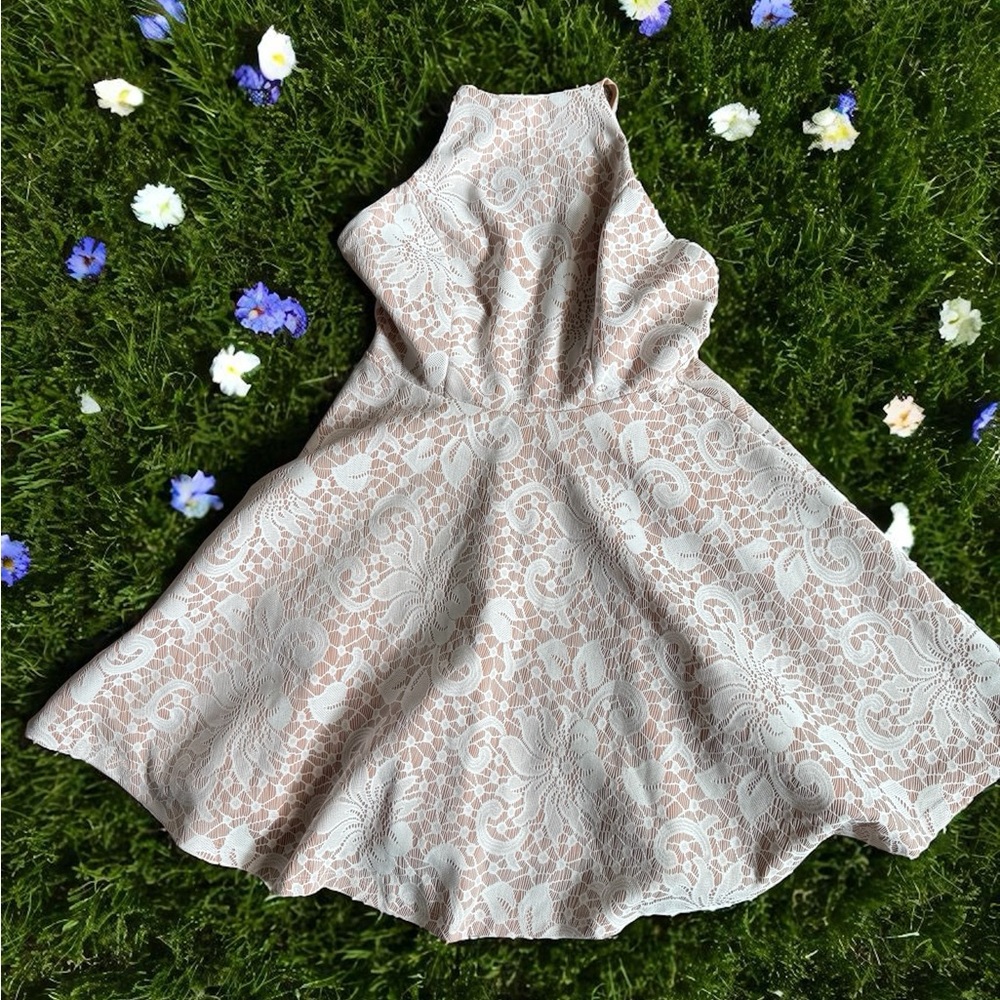 PAPAYA Women’s White Fisto Lace Sundress Festival Summer Party Size S - Picture 3 of 9